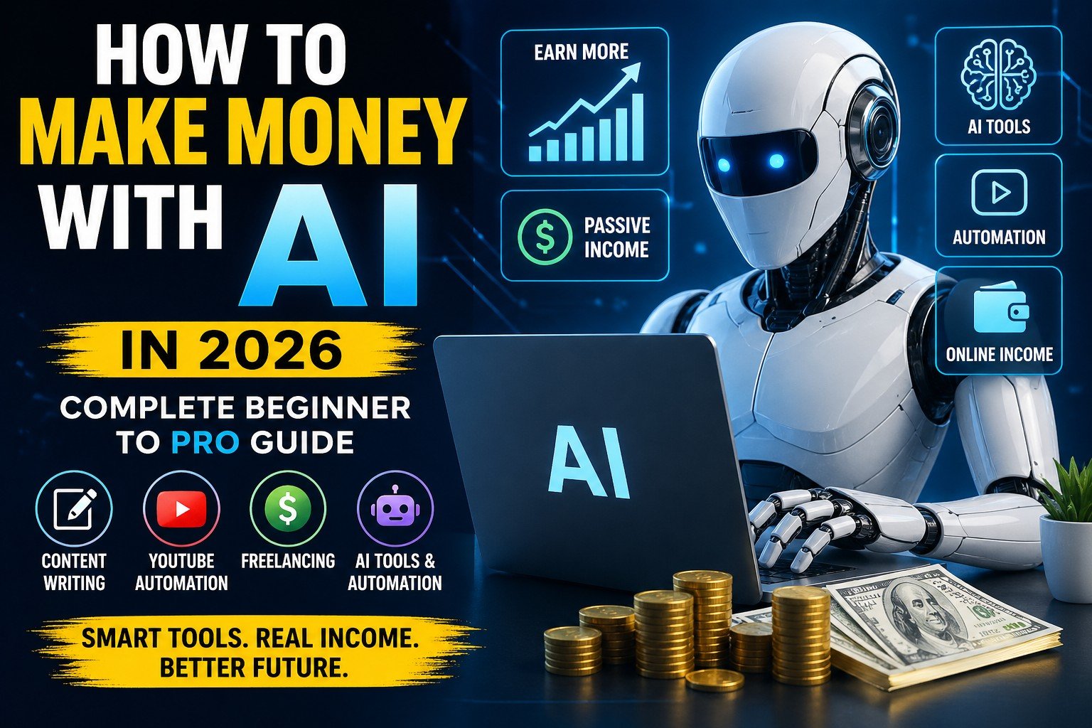 How to Make Money with AI in 2026 (Complete Beginner to Pro Guide)